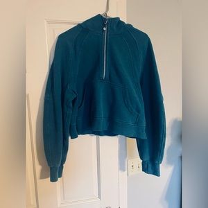 lululemon scuba half zip hoodie M/L in teal